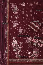 WC Khaadi 3 Pc (Mehroon) - Image 4