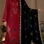 Baroque 3pcs Article With 9000 Micro Velvet Shawl