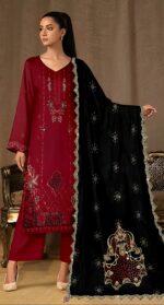 Baroque 3pcs Article With 9000 Micro Velvet Shawl